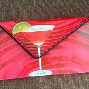 Vibrant Red Cocktail Clutch